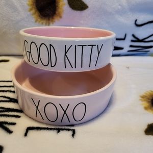 Rae Dunn Cat Dishes sold as a pair ($25)